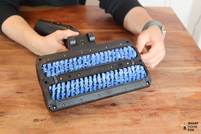 Der Wischaufsatz Aquaspin des Philips Aquatrio 9000 Cordless